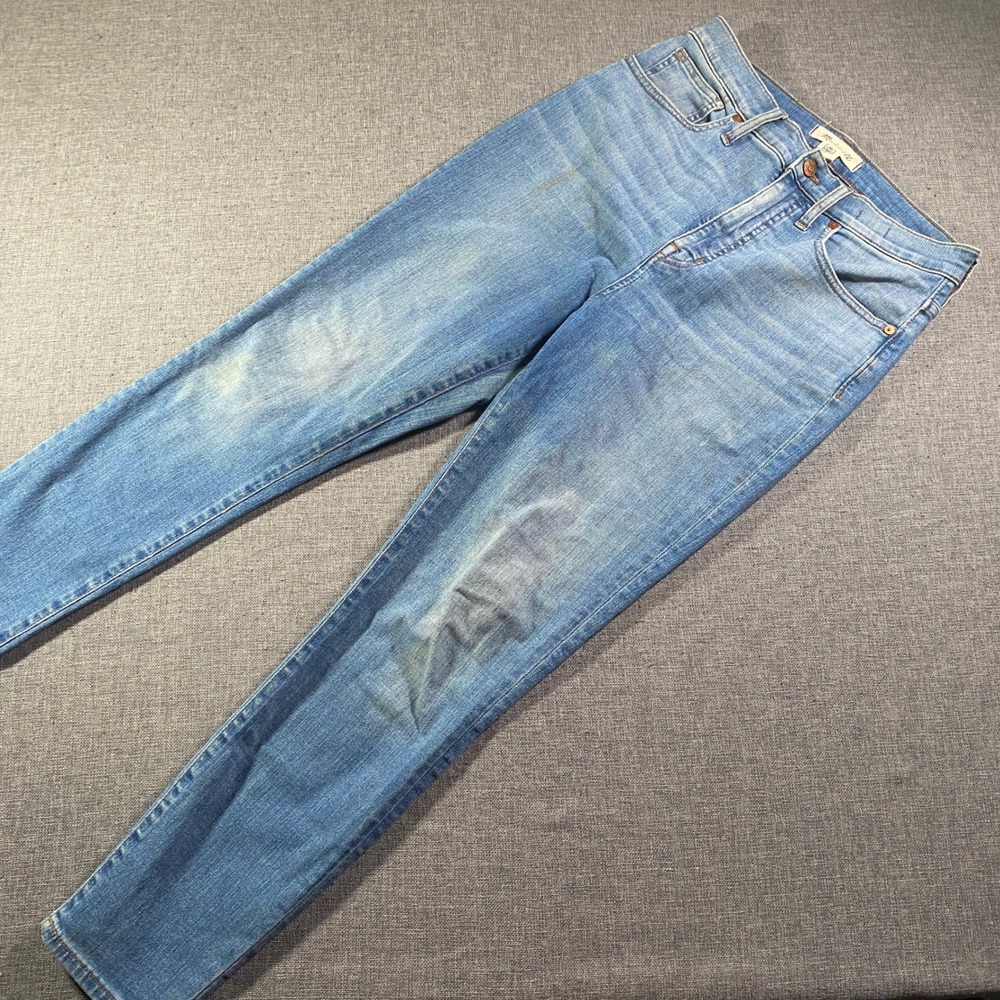 Madewell 11 High Rise Skinny Crop Jeans Women Size‎ 28 Blue Denim Medium Wash